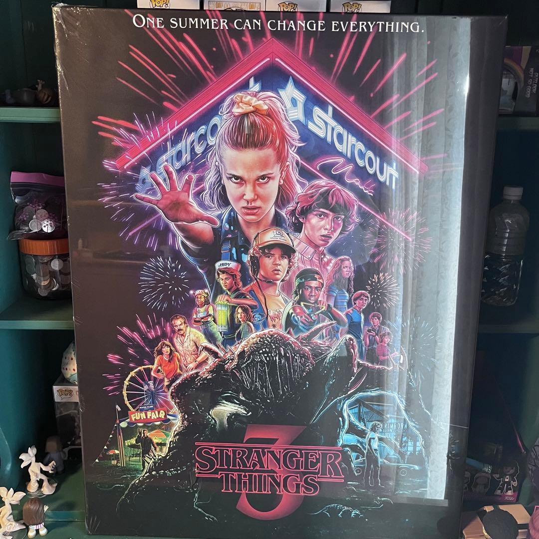 Stranger Things 3 ポスター キャンパス Stranger Things 3 Star Court TV Series Poster Print A4 A3 Wall Art