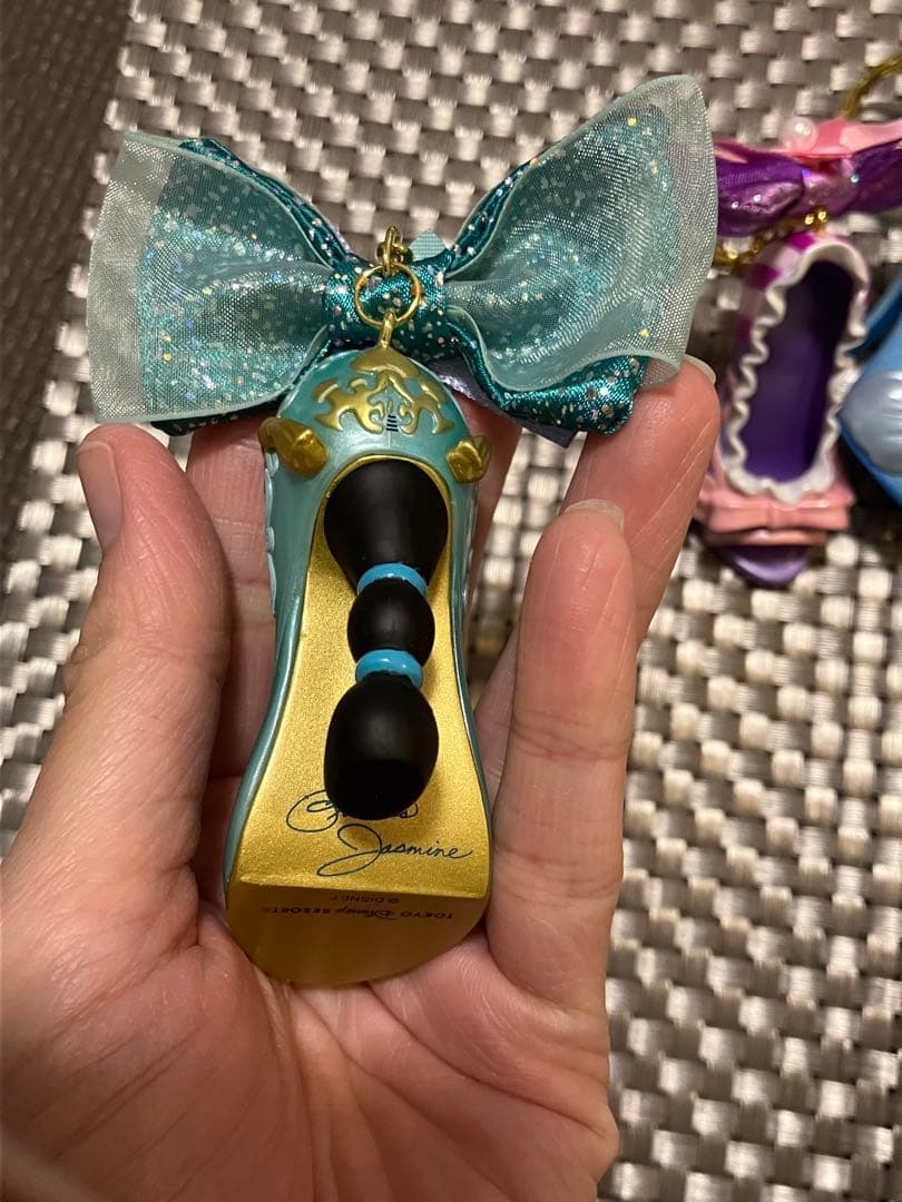 ディズニー　プリンセス　靴型キーホルダー