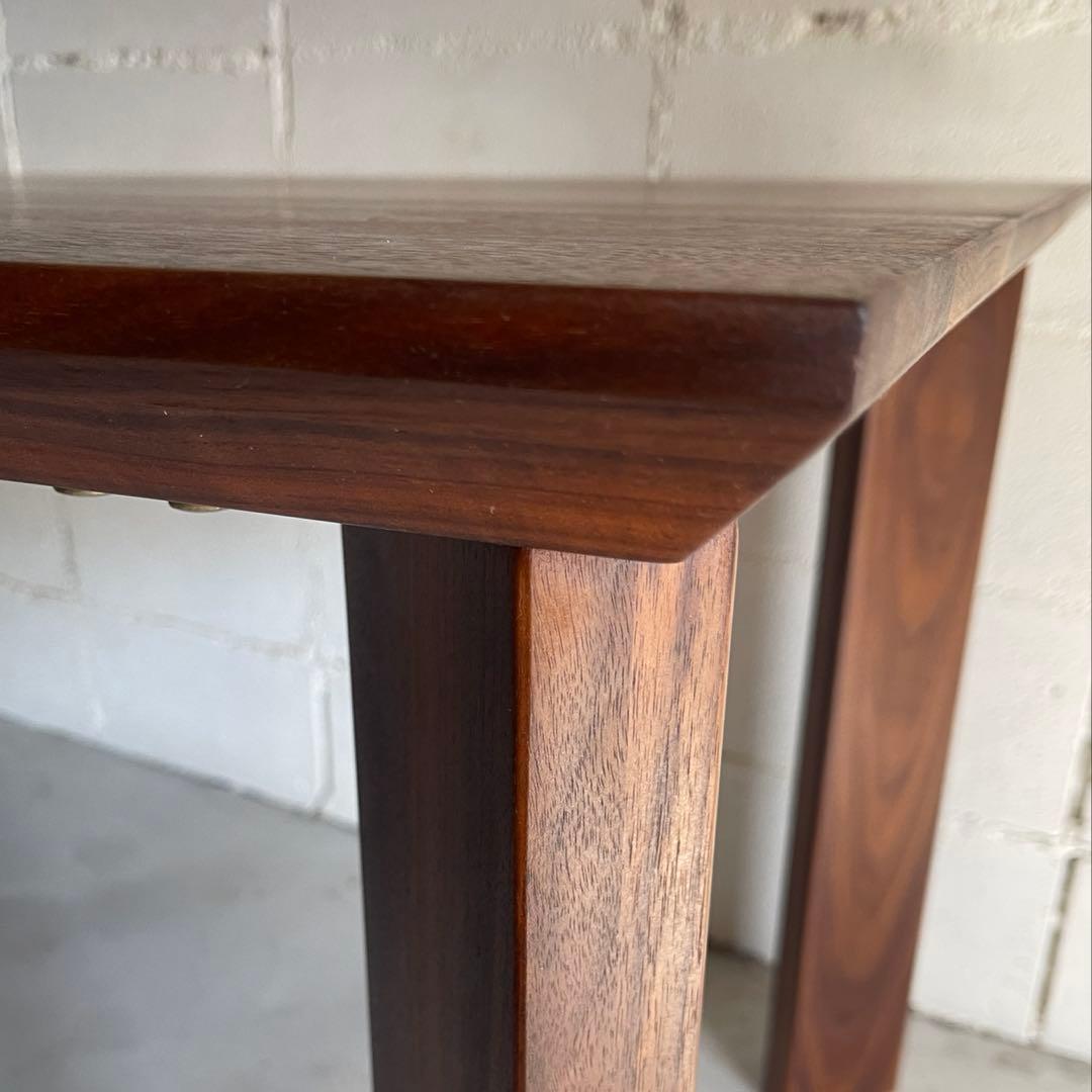 ウォールナット 無垢材　150 ダイニングテーブル　木脚　国産メーカー