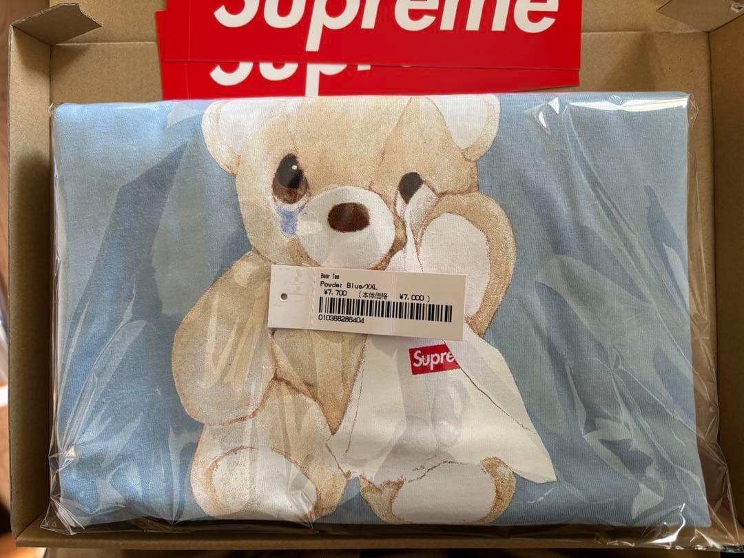 Supreme Bear Tee Powder Blue XXL