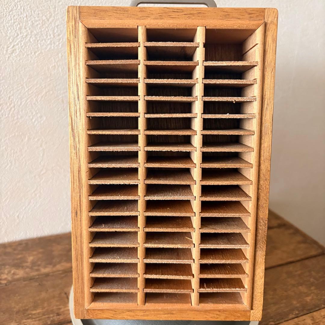 レトロ トナカイ印 印鑑タワー 回転式ゴム印ケース 古道具 ショー