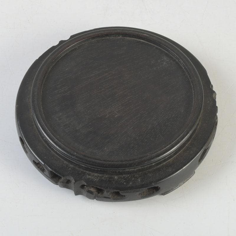 七宝焼 黄釉 花鳥文 花瓶 唐木台・箱付 D 9821 - メルカリ