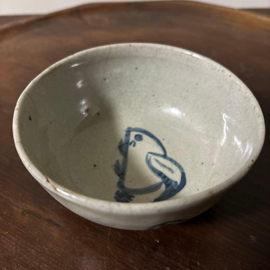 古い染付兎茶碗 うさぎ ウサギ 骨董 柳宗悦 民藝 青山二郎 白洲正子
