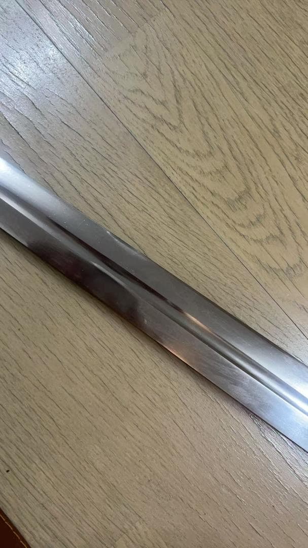 【３日内速達】片手用西洋剣 茶色 高マンガン鋼 模造刀　武具 十字剣