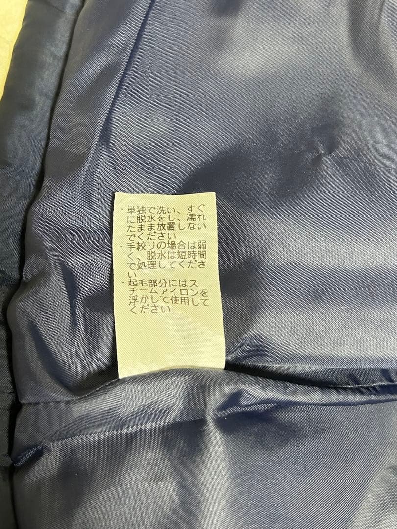 familiar ネイビー 中綿コート　90㎝　取り外しベスト付き　アウター