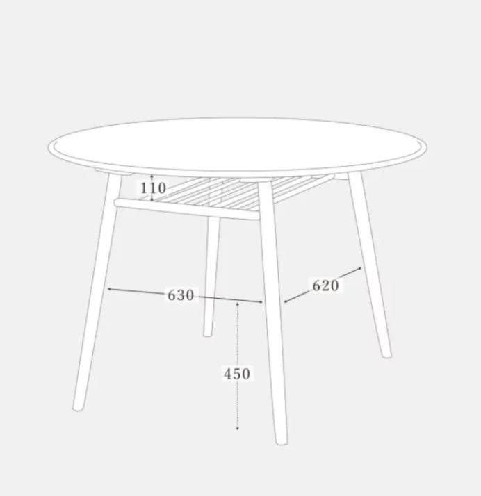 MOMO NATURAL 丸型 ラウンド ダイニングテーブル