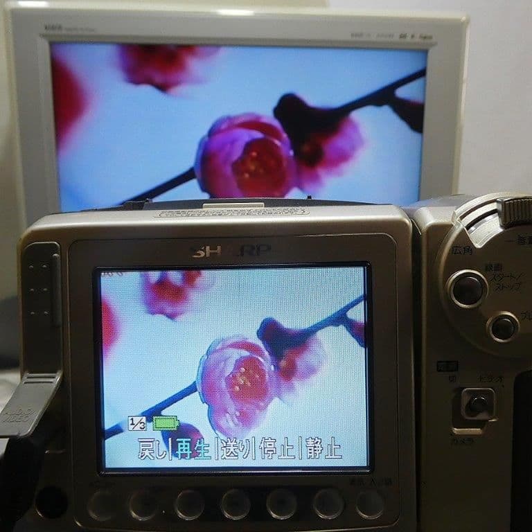 動作良好　Video.8シャープVL-EH480 8ミリビデオカメラDVD化