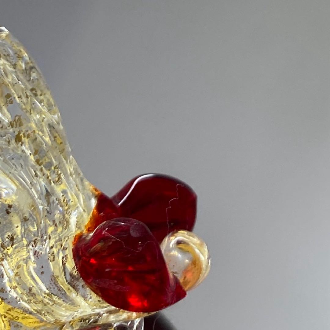 ムラーノ ベネチアングラスフィギュリンペア高さ18.7・18㎝東な7