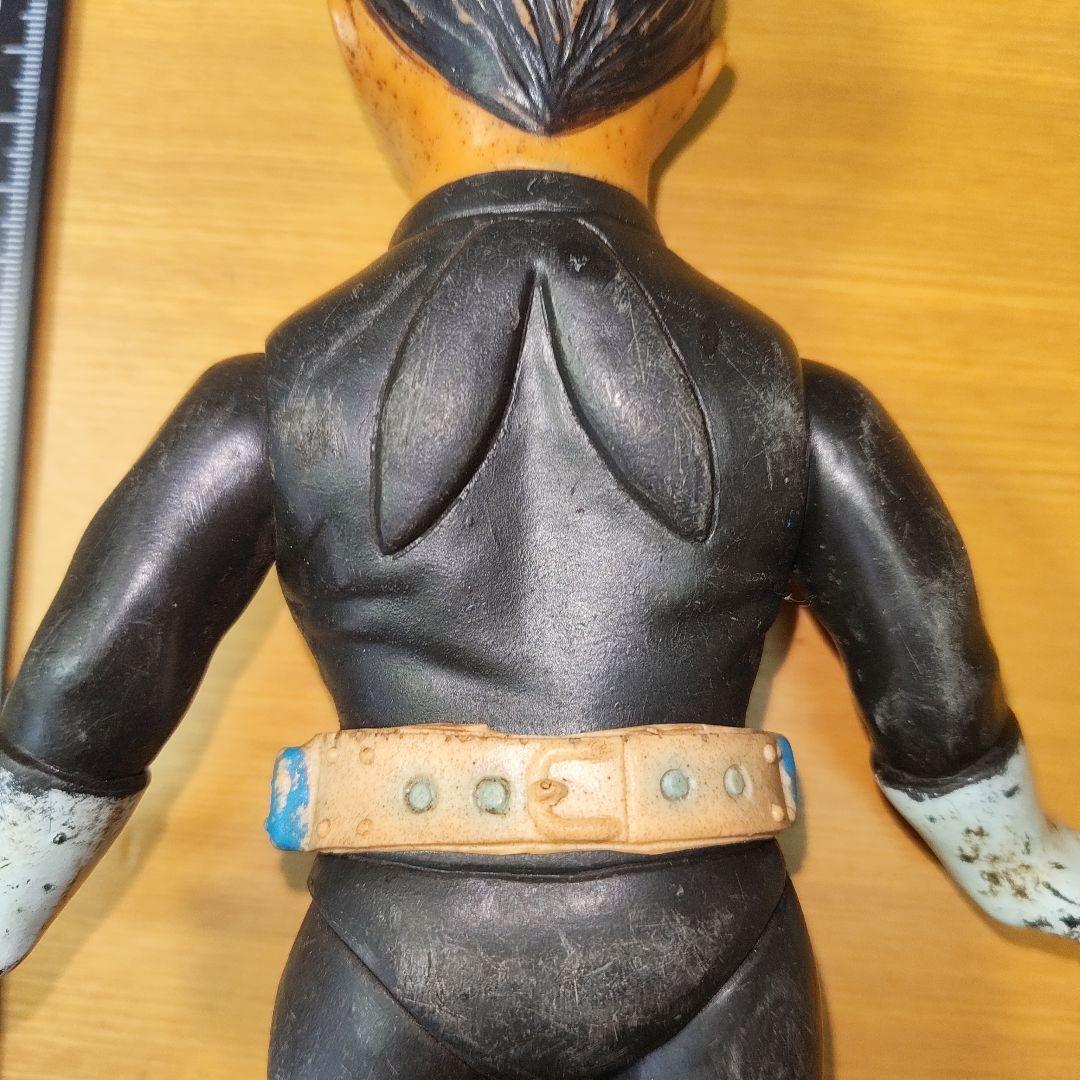 (値下げしました)中古ソフビ　面とれ　仮面ライダー1号　マスク無し　25センチ