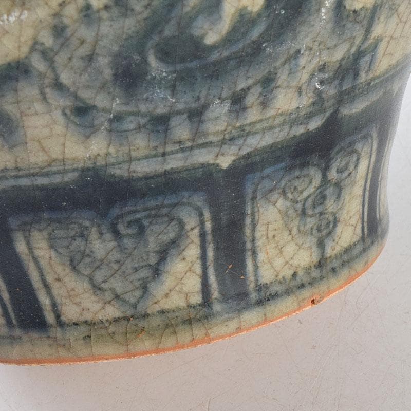 中国 安南染付 雲龍文 壷 C 9161 - メルカリ