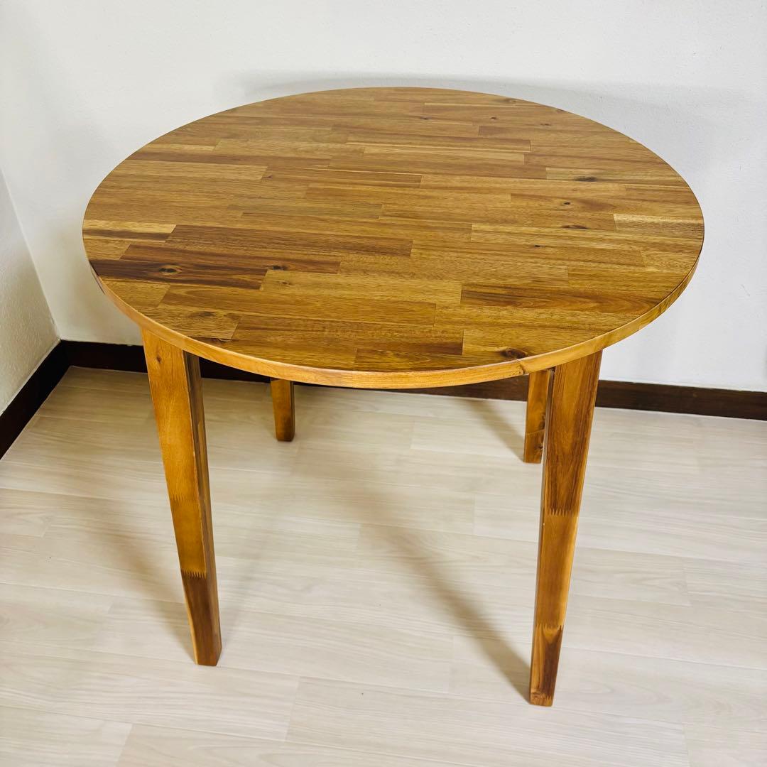 【美品】IKEA NACKANÄS ナッカンネース アカシア ラウンドテーブル