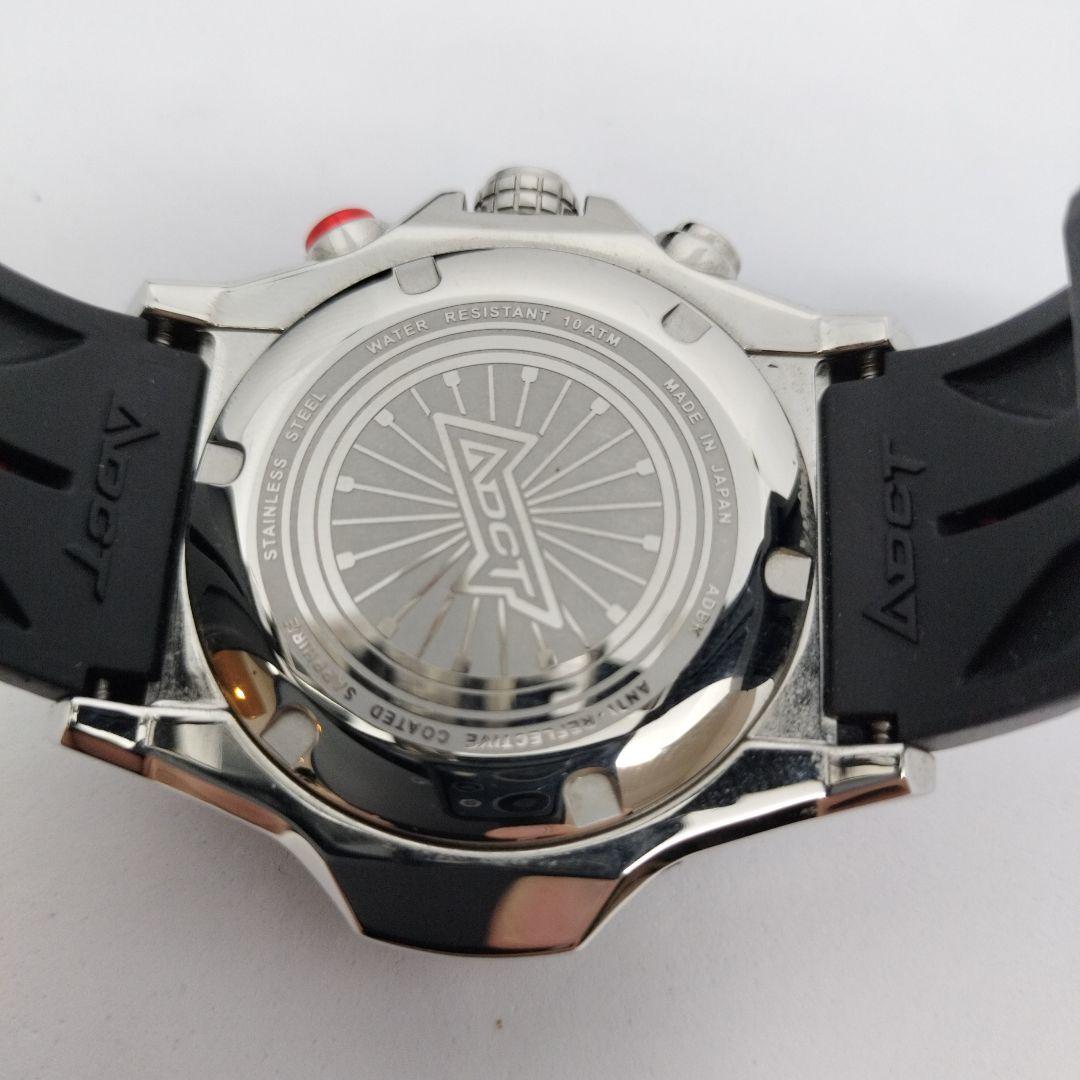 ADCT クロノグラフ ラバーベルト腕時計