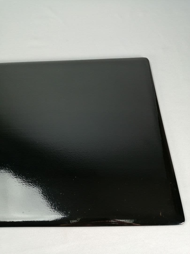 【茶道具】いじ塗黒敷板　三種セット(丸板、蛤端、矢筈)　敷板140