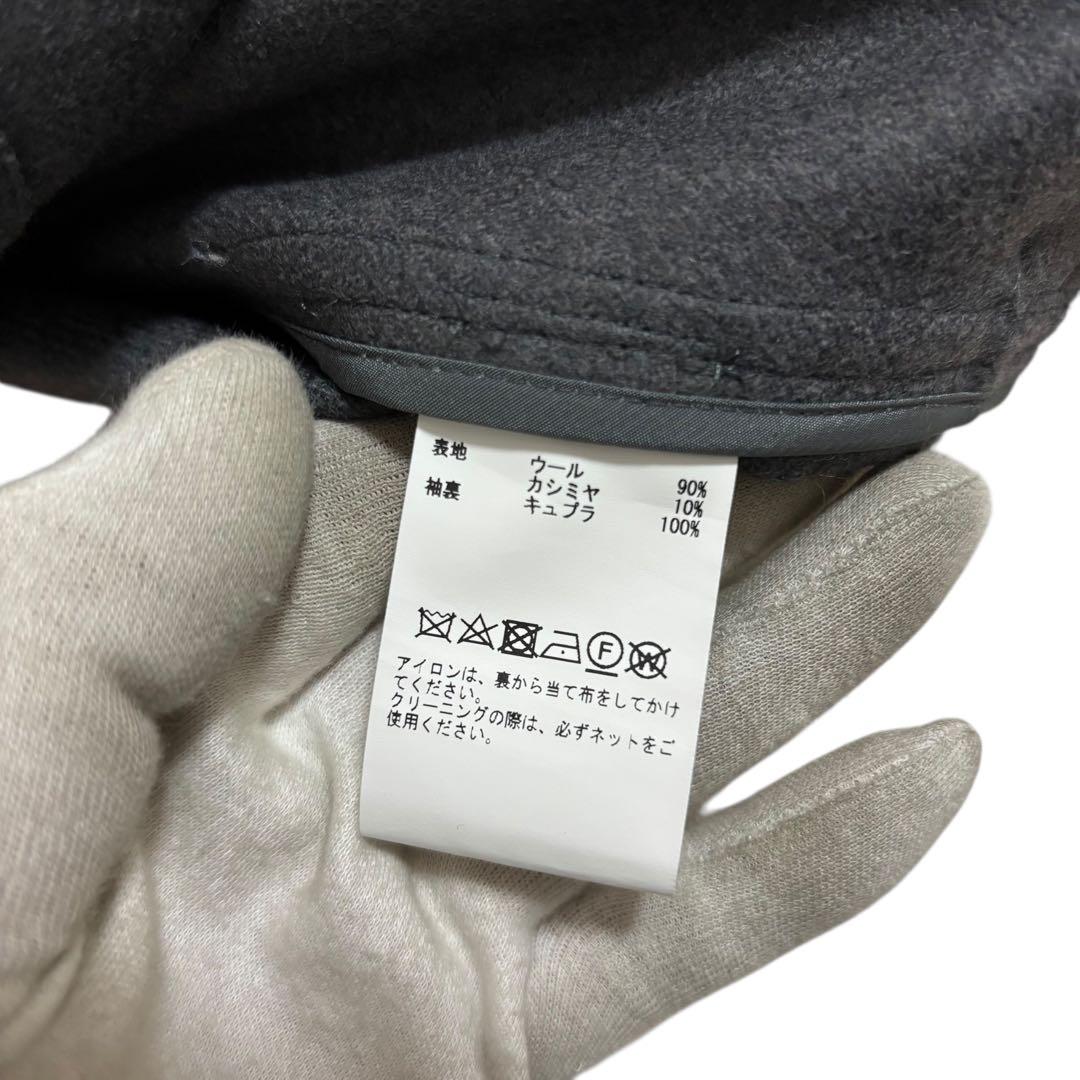 【最高級】ジョンスメドレー ウールカシミヤ CPOジャケット グレー L 日本製