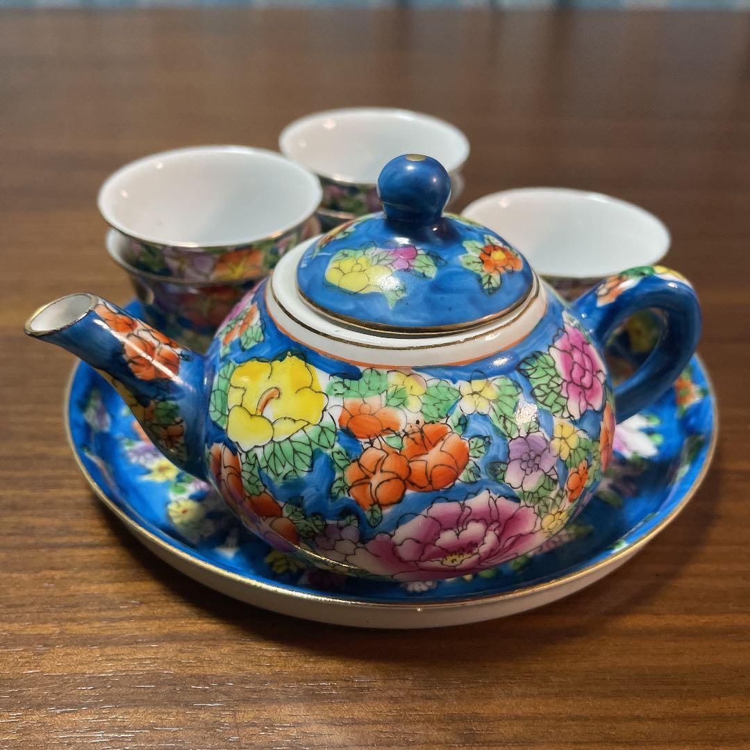 骨董品アンティーク急須お茶セット