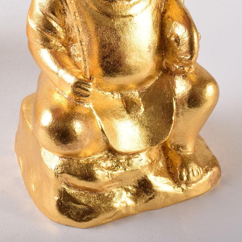 彫刻家 富永直樹作 銅鍍金 大黒天 恵比須像 七福神 2点 共箱 V