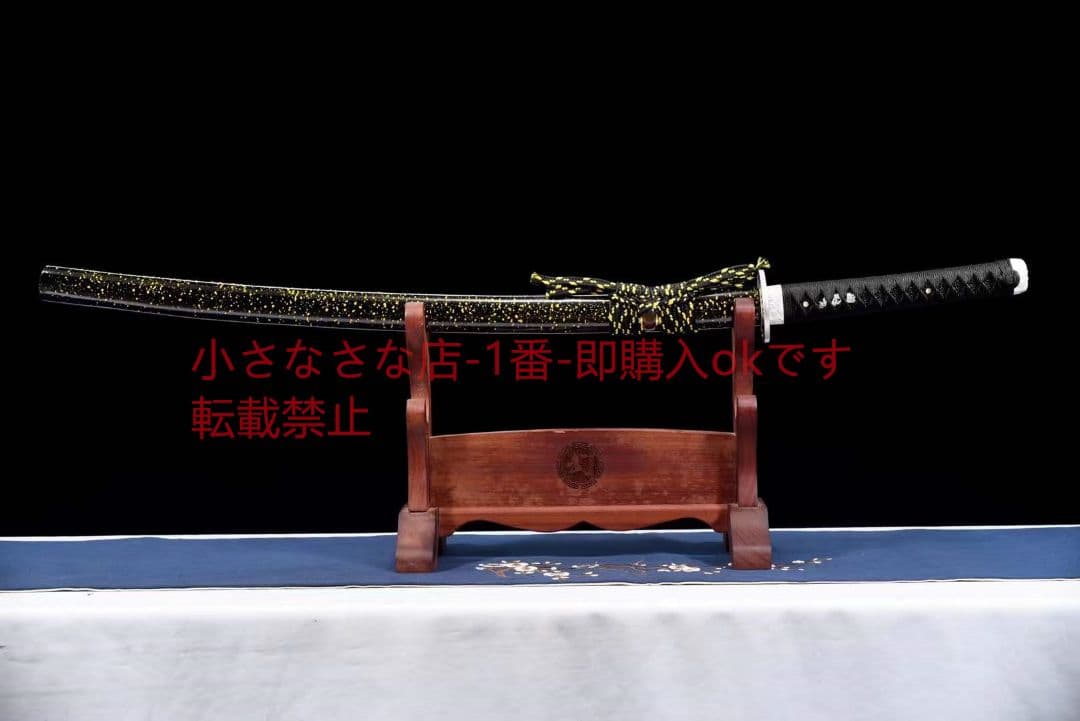 【魁星】中炭素鋼焼藍武士刀  古兵器 武具 刀装具 日本刀 模造刀 居合刀