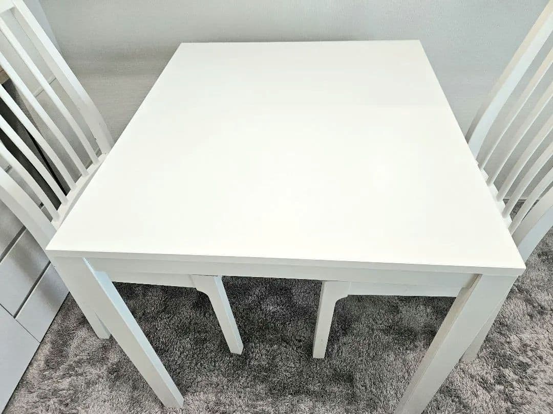 IKEA ダイニングテーブル VANGSTA 伸縮テーブル ホワイト
