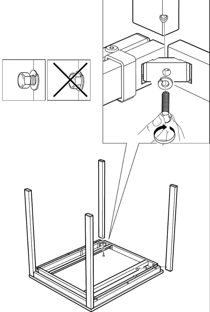 IKEA ダイニングテーブル VANGSTA 伸縮テーブル ホワイト