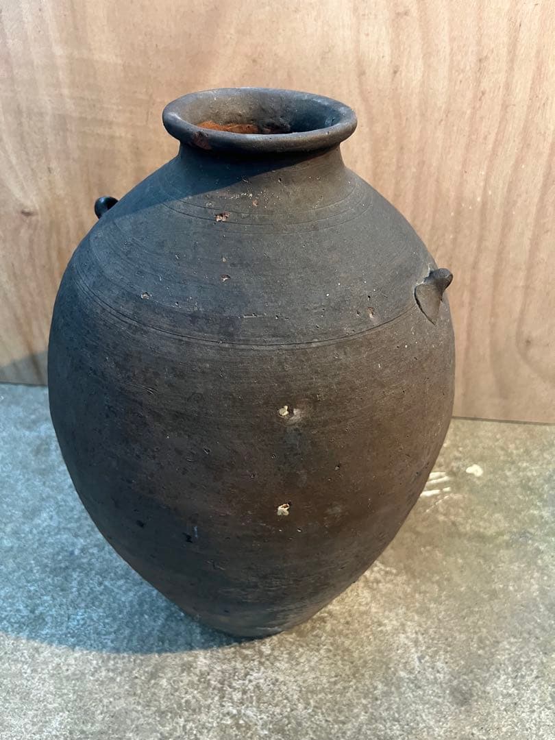 備前焼 古備前 桃山時代大陶印　上作 2耳壺大壺アンティーク風状態が良現状品のみ 備前焼 古備前 桃山時代大陶印 上作 2耳壺大壺アンティーク