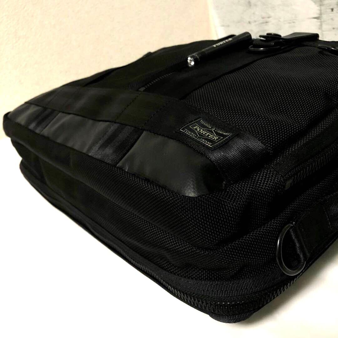 未使用級✨ポーターヒート ビジネスバッグ 3way 2層 A4可 マグライト 黒