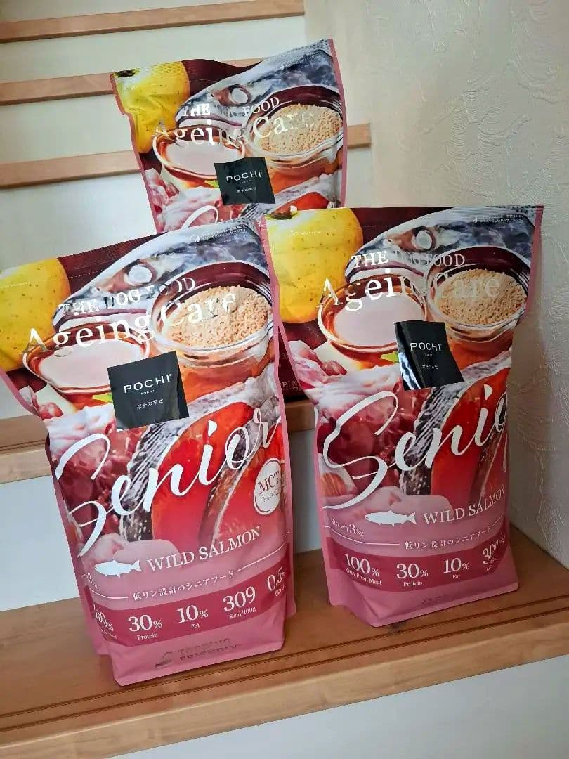 POCHI ザ・ドッグフード エイジングケア シニア ワイルドサーモン3kg×3 Amazon.co.jp: POCHI ザ・ドッグフード エイジングケア シニア