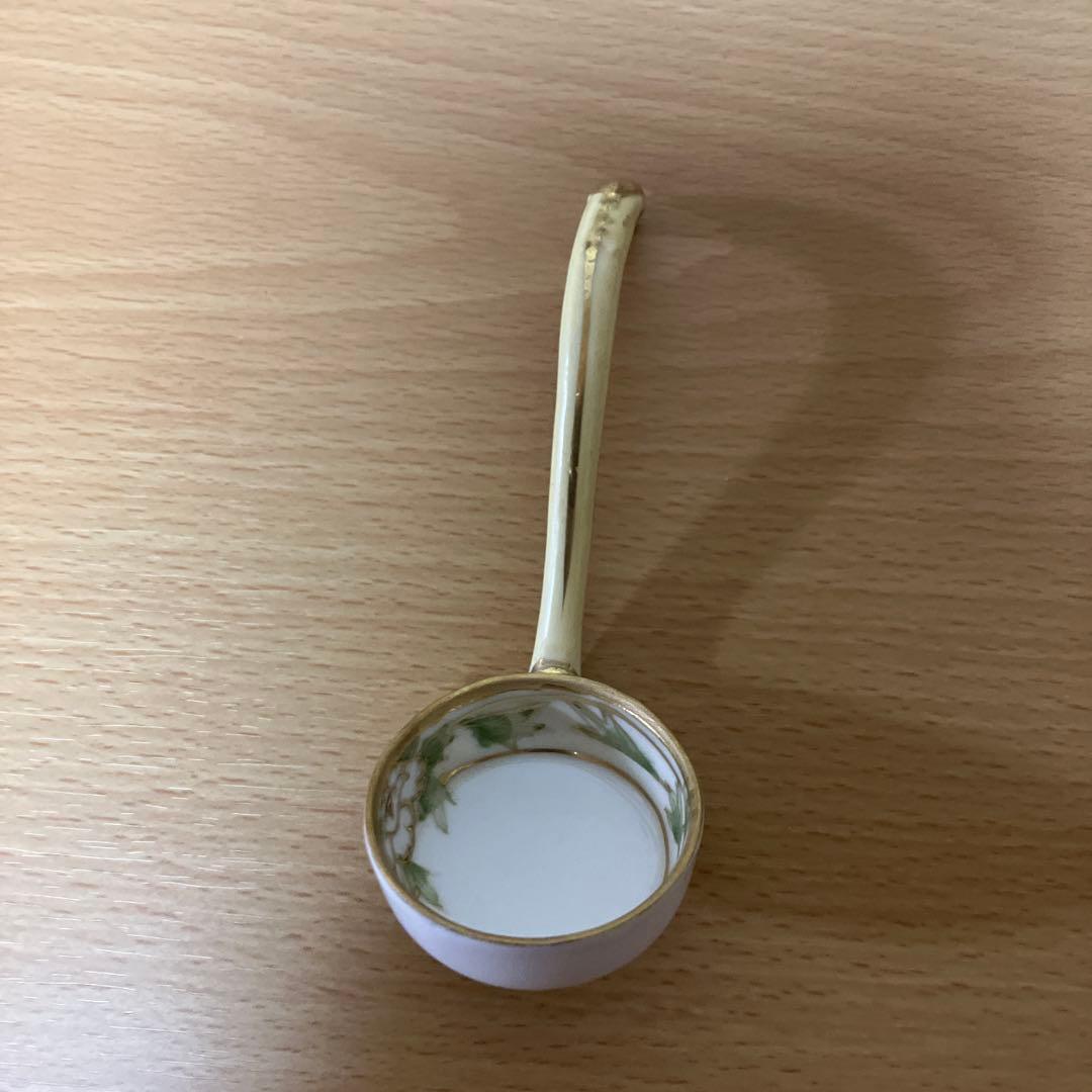 3. オールドノリタケ、M Nippon印 ボウル、ソーサー、スプーンのトリオ