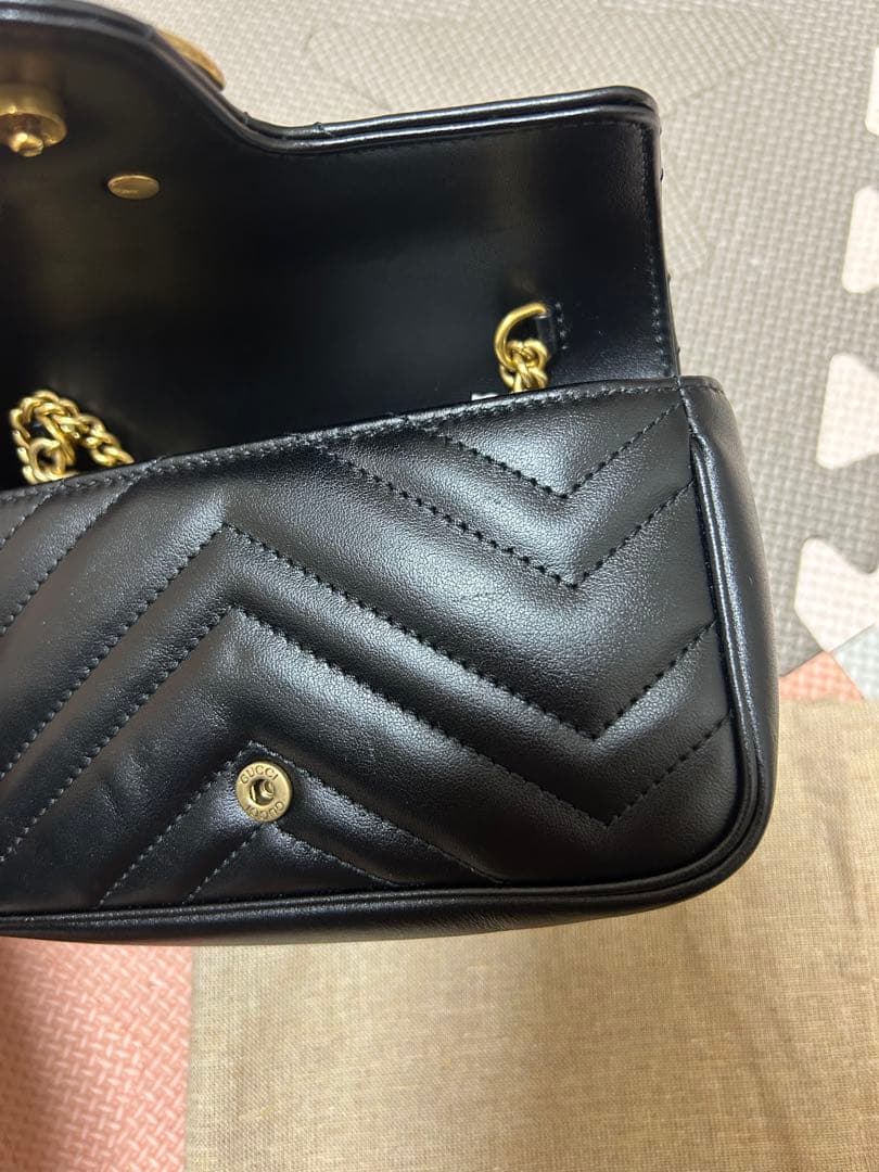 超美品　GUCCI マーモント スーパーミニバッグ すり替え防止対策済み