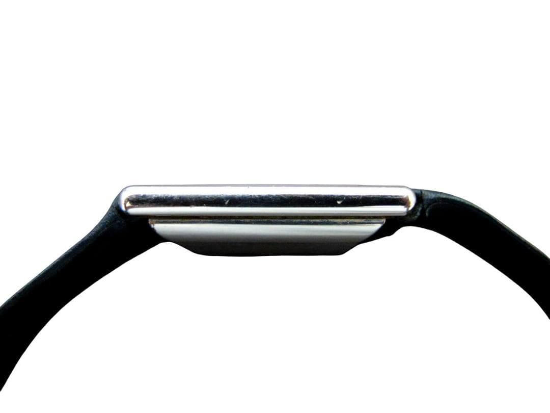 オメガ De Ville 手巻き 角型 メンズ 腕時計 紺文字盤 純正ベルト尾錠