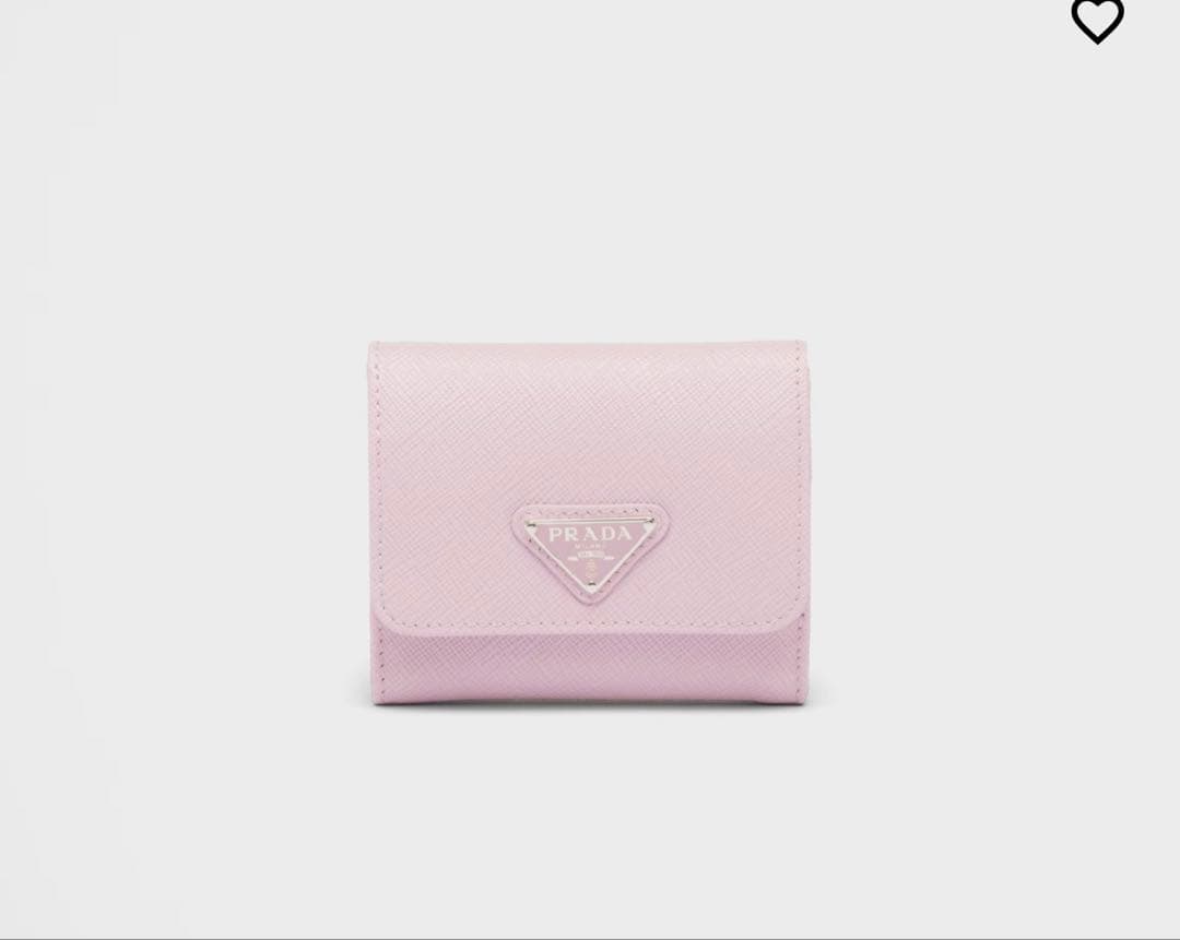 過労キティ^_−☆ 様　prada サフィアーノトライアングル 財布　ピンク 過労キティ^_−☆ 様 prada サフィアーノトライアングル 財布 ピンク
