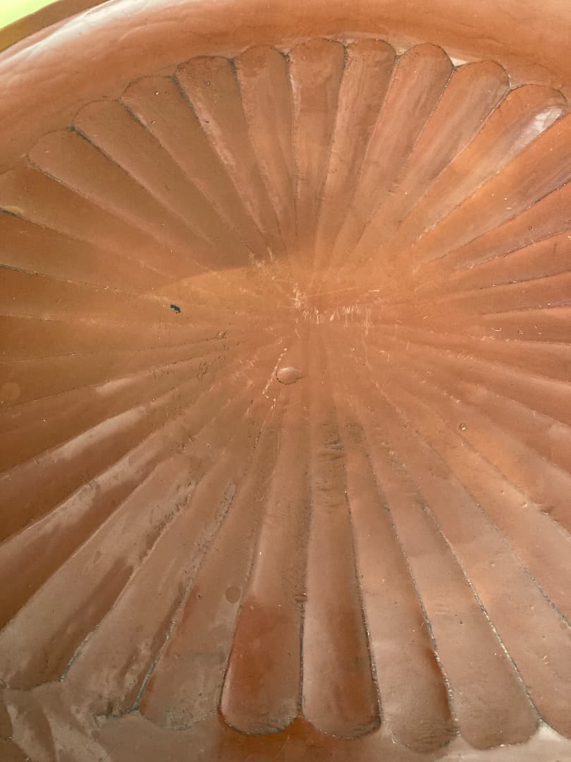 藤原盆 / 骨董　木地盆