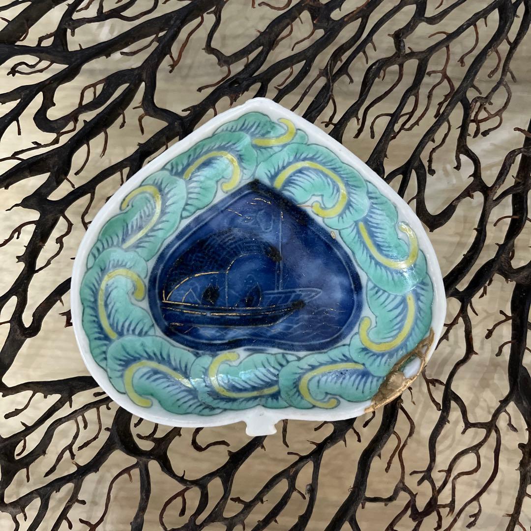 骨董　古伊万里　古瀬戸　大聖寺伊万里　印判手　青磁　豆皿５種　バラ売り不可