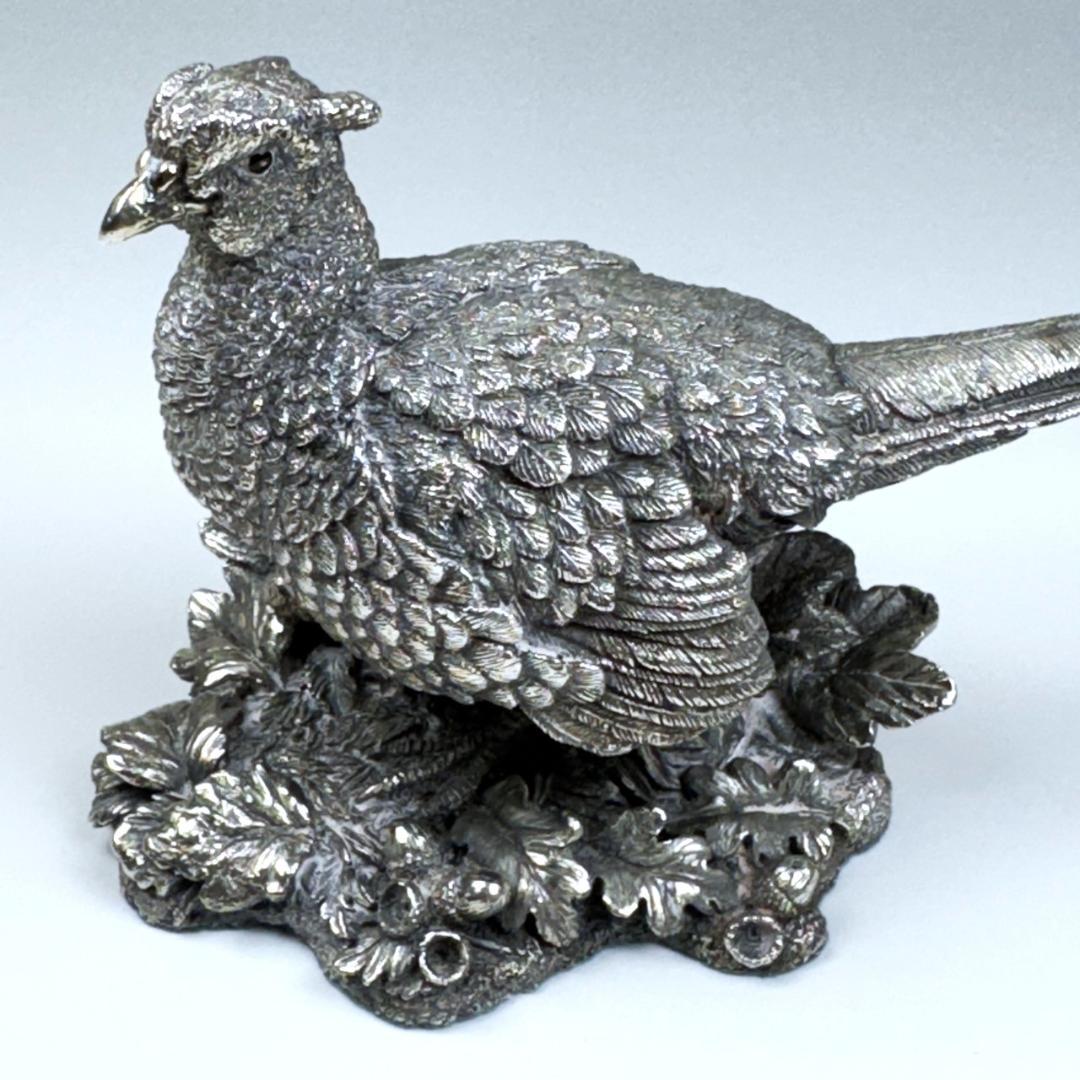 カントリーアーティスト スターリングシルバー 雉 キジ 436g 英国 純銀張り