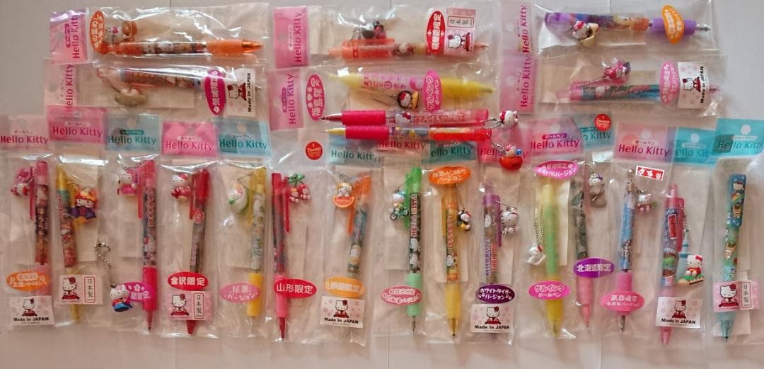 サンリオ ハローキティ ご当地 ボールペン 7本セット 新品 Hello