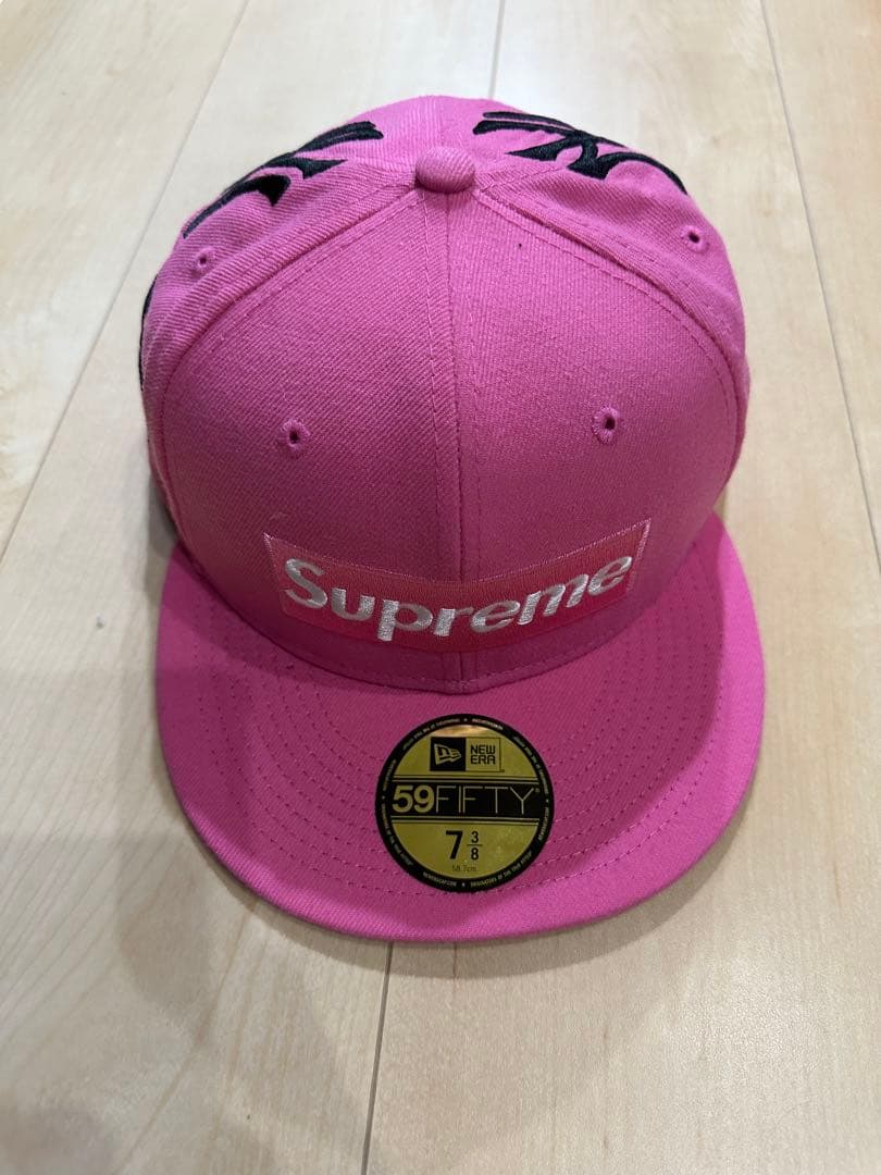 supreme ニューエラ キャップ 7 3/8 ピンク Supreme 59FIFTY ピンク