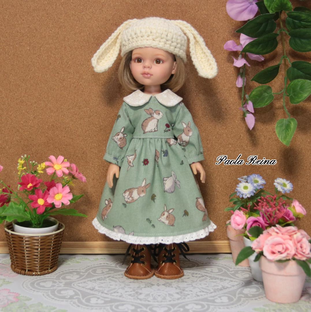 パオラレイナ服▽パオラドール服▽ うさちゃん帽子＆ワンピースコーデ