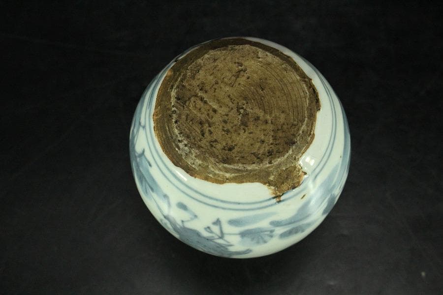 中国美術 古染付 祥瑞 茶入 明時代 唐物 鹿角蓋 茶道具伝来(K-