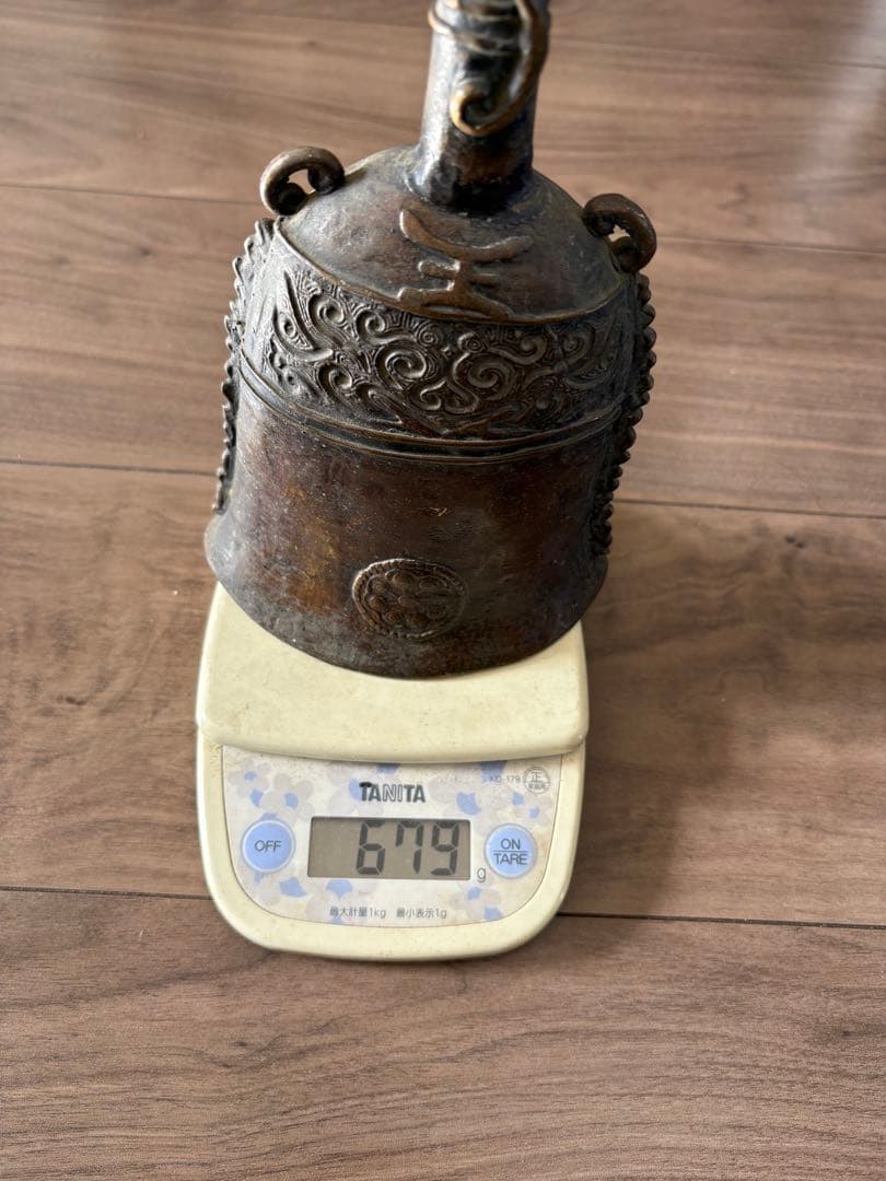 吊鐘，古道具，古銅製，時代物