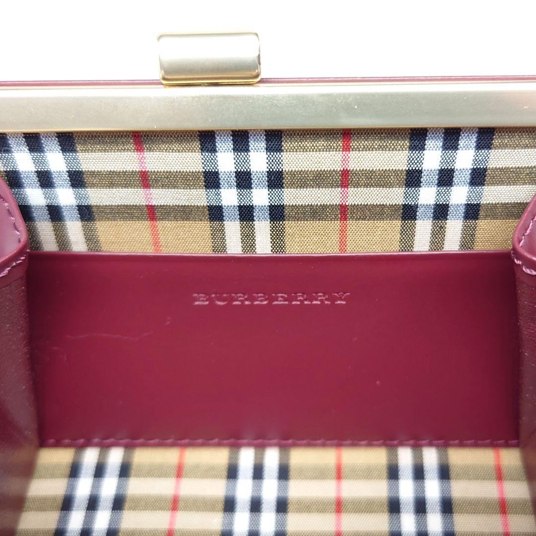 バーバリー　未使用に近い　極美品　レザー＆ノバチェック　ケース　レディース
