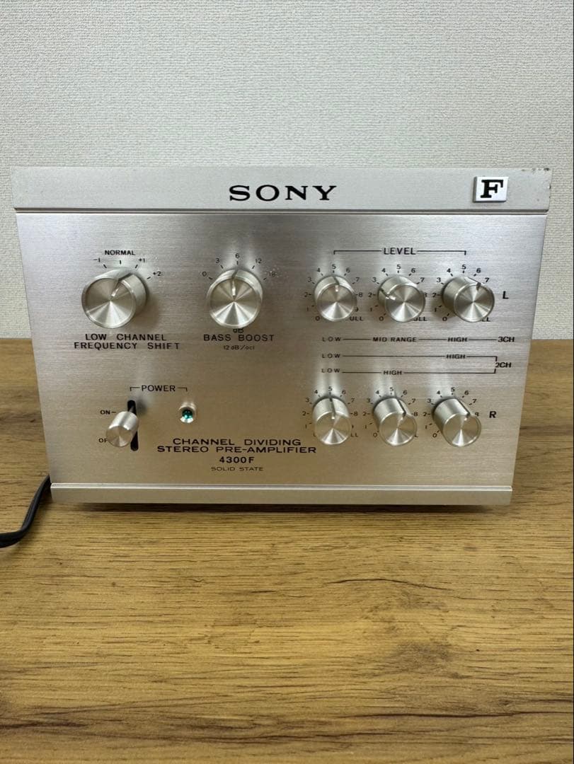 完動品 SONY ソニー TA-4300F チャンネル分割ステレオプリアンプ 完動品 SONY ソニー TA-4300F チャンネル分割ステレオプリアンプ