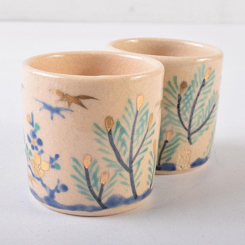 茶道具平安雲林院寶山造箸瓶巾筒など共布共箱五点MR8621