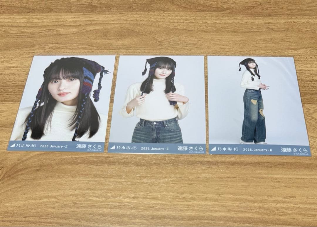 乃木坂46 遠藤さくら 生写真 2025.January-Ⅱ 猫耳ニット帽 - メルカリ