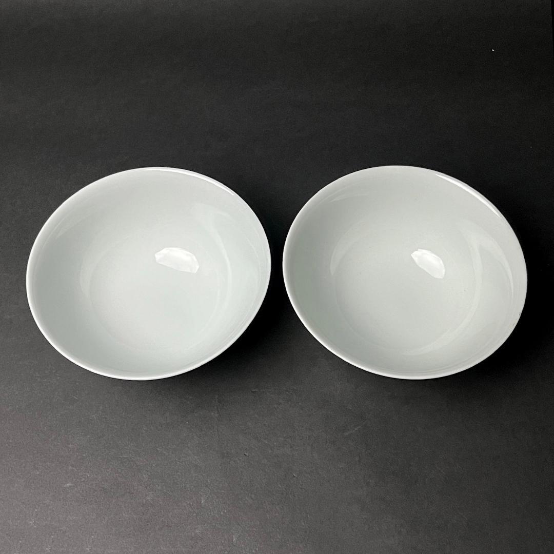 唐物 緑地粉彩花鳥紋漢詩碗 一対 雍正御製 款 中国美術 古玩 SN819