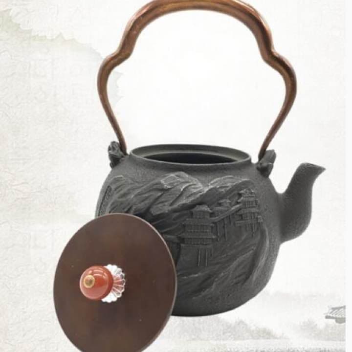 鉄器 急須 伝統工芸 手作り 鉄分補給 鉄瓶　YZS-067