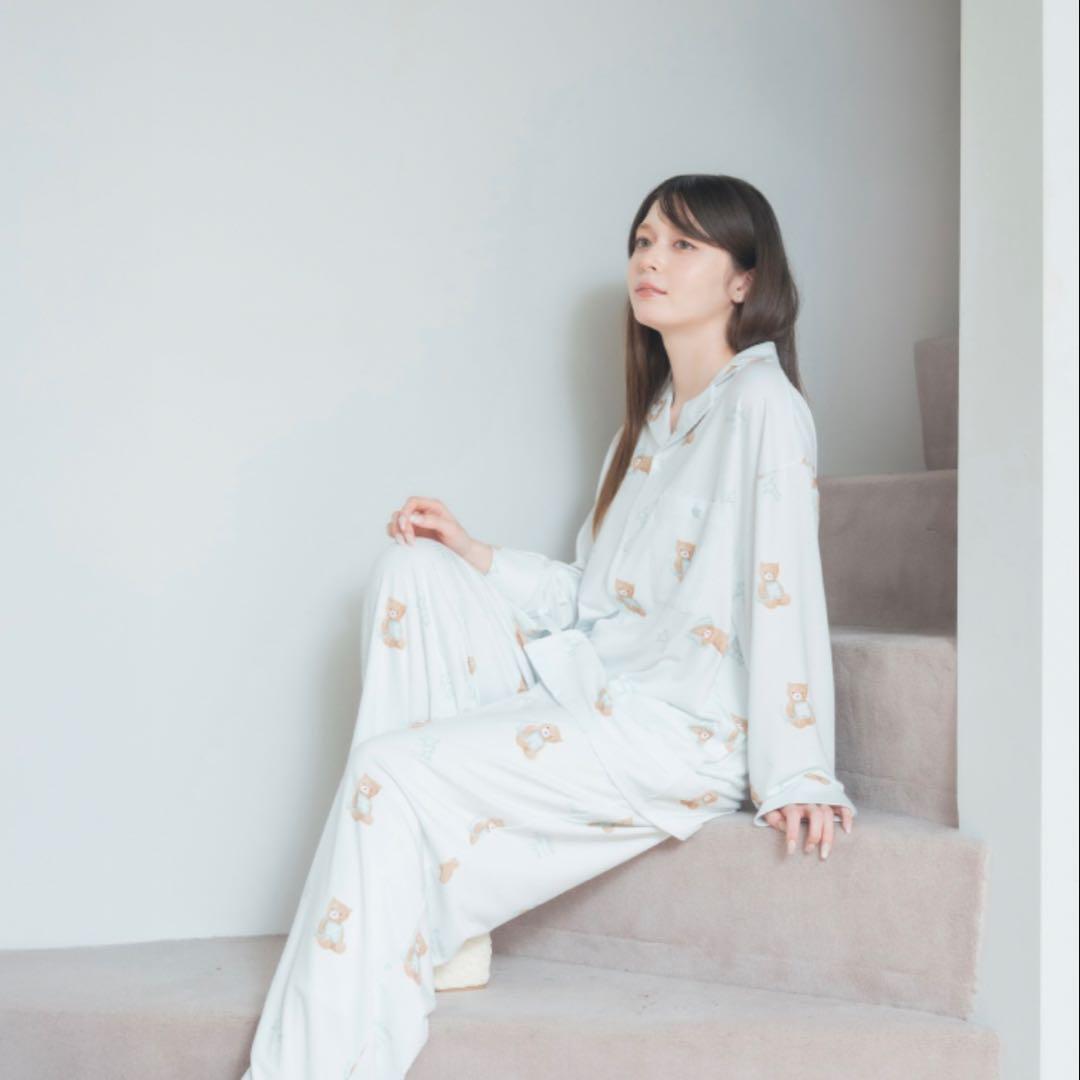 新品未開封 gelato pique JIN クマ柄 カーディガン パジャマ