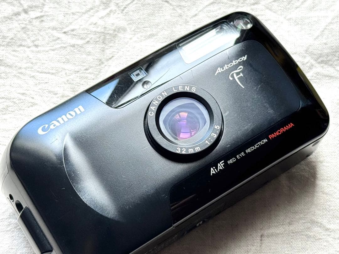 ⌘完動品！ 電池付き、作例あり！ Canon Autoboy F⌘ ⌘完動品！