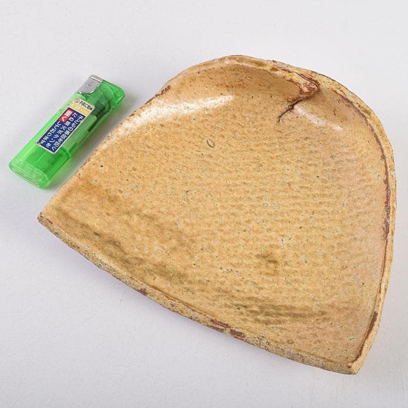 和食器 番浦史郎作 黄瀬戸 箕皿 銘々皿 五客 共箱