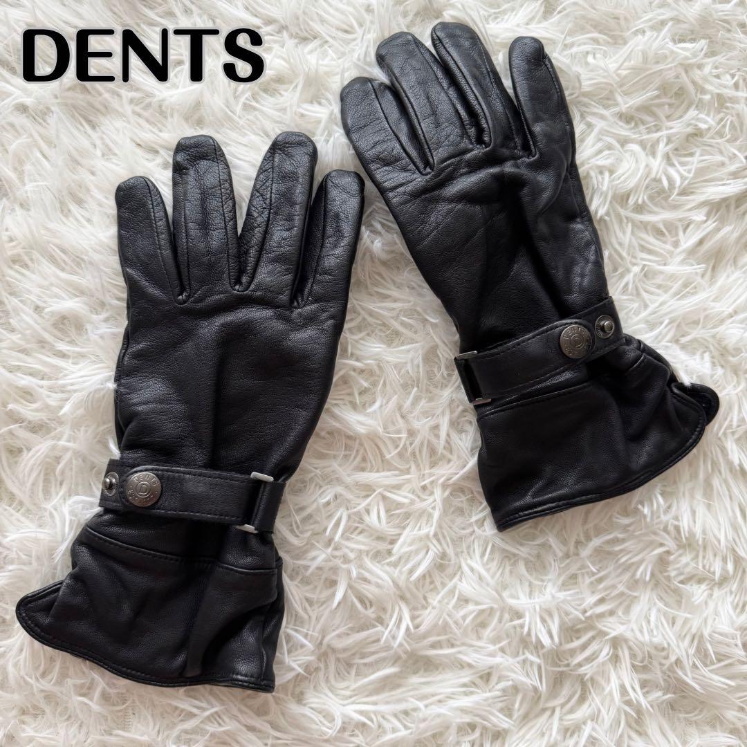 【DENTS デンツ】手袋　グローブ レザー　黒　Lサイズ DENTS（デンツ） 手袋 グローブ メンズ スマホ対応 レザーグローブ