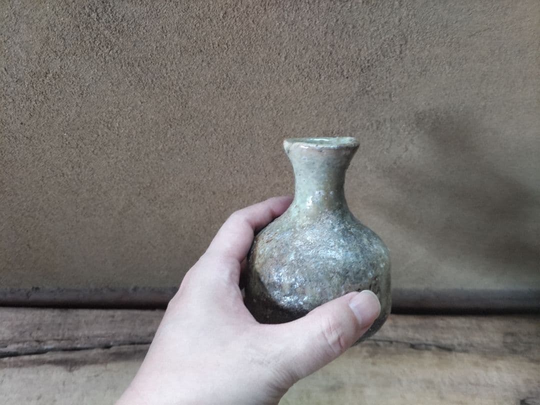 古信楽 徳利 一輪挿し