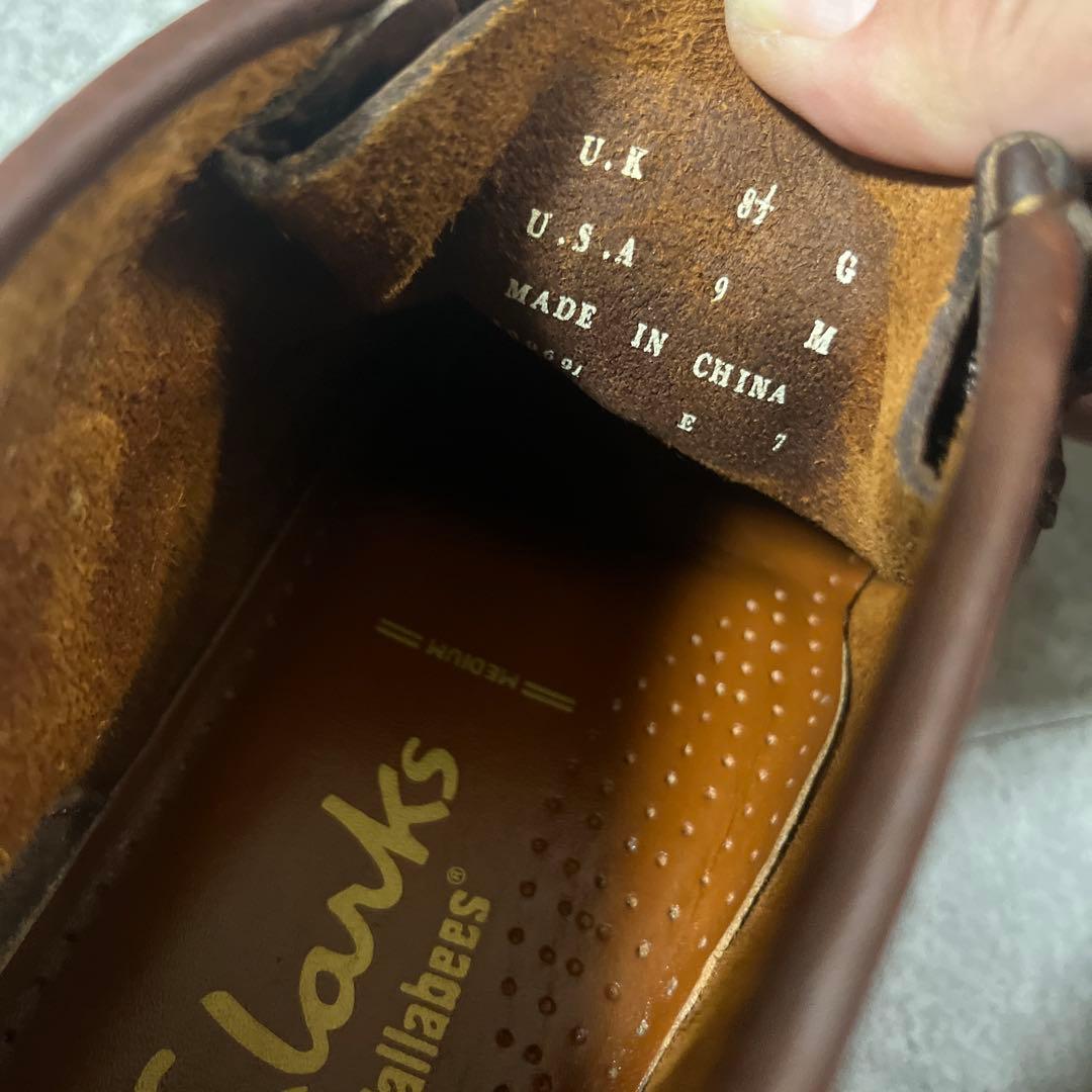 未使用 clarks ワラビー US9 送料無料